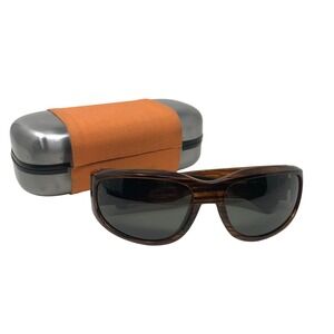 Kaenon Baton Sunglasses Mens OS Adult Brown Woodgrain Wrap Polarized Grey Lens